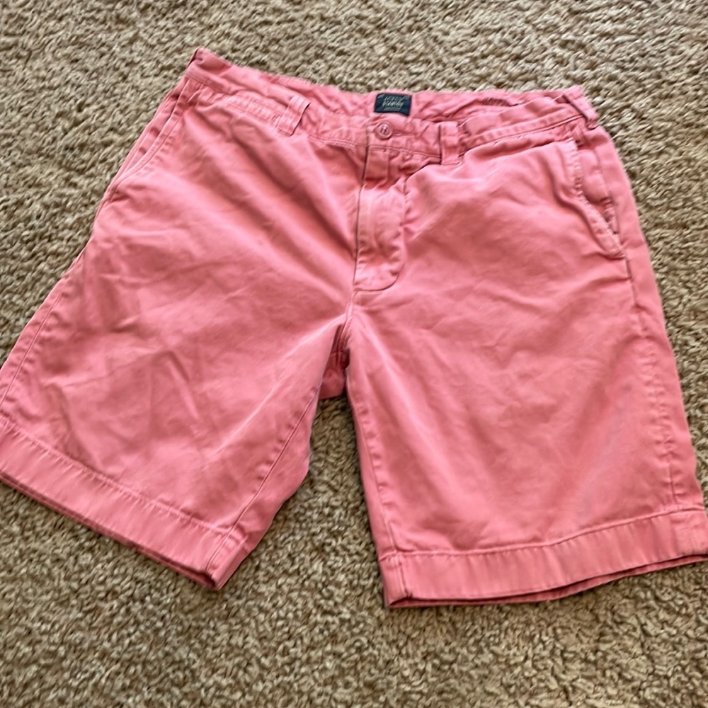 🥰Gently worn mens Stanton JCrew shorts size 32 waist 9 “ inseam